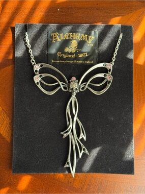 Alchemy of England Gothic Matrimony Skull Goth Statement Chain Necklace NWT